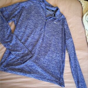 Nike Purple Heather Dri-FIT Running Quarter-Zip Pullover